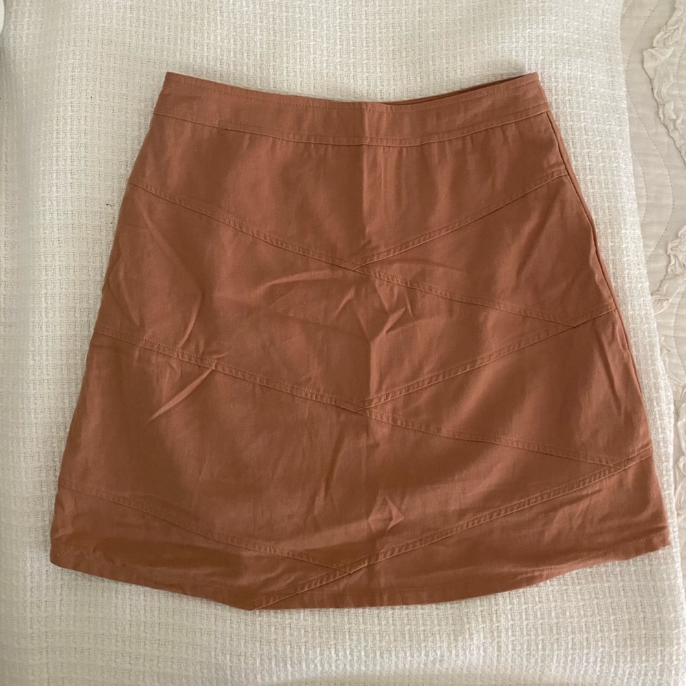 blush pink skirt